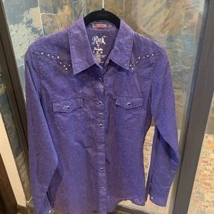 Rock 47 by Wrangler Purple Button Down